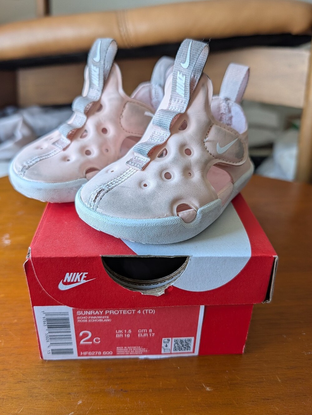 Nike sunray protect 4 (TD) echo pink/white, 2C